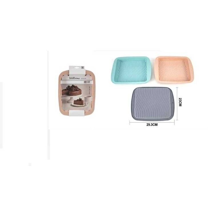 Formă și tavă de copt din silicon cu fund striat 29.3x23cm Torch