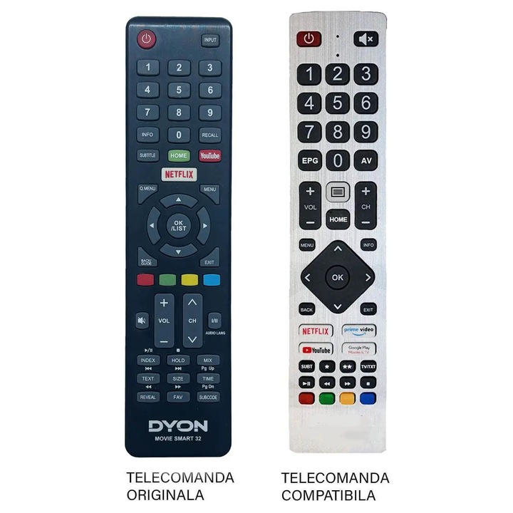 Telecomanda inlocuitoare compatibila TV DYON MOVIE SMART 32 (692)