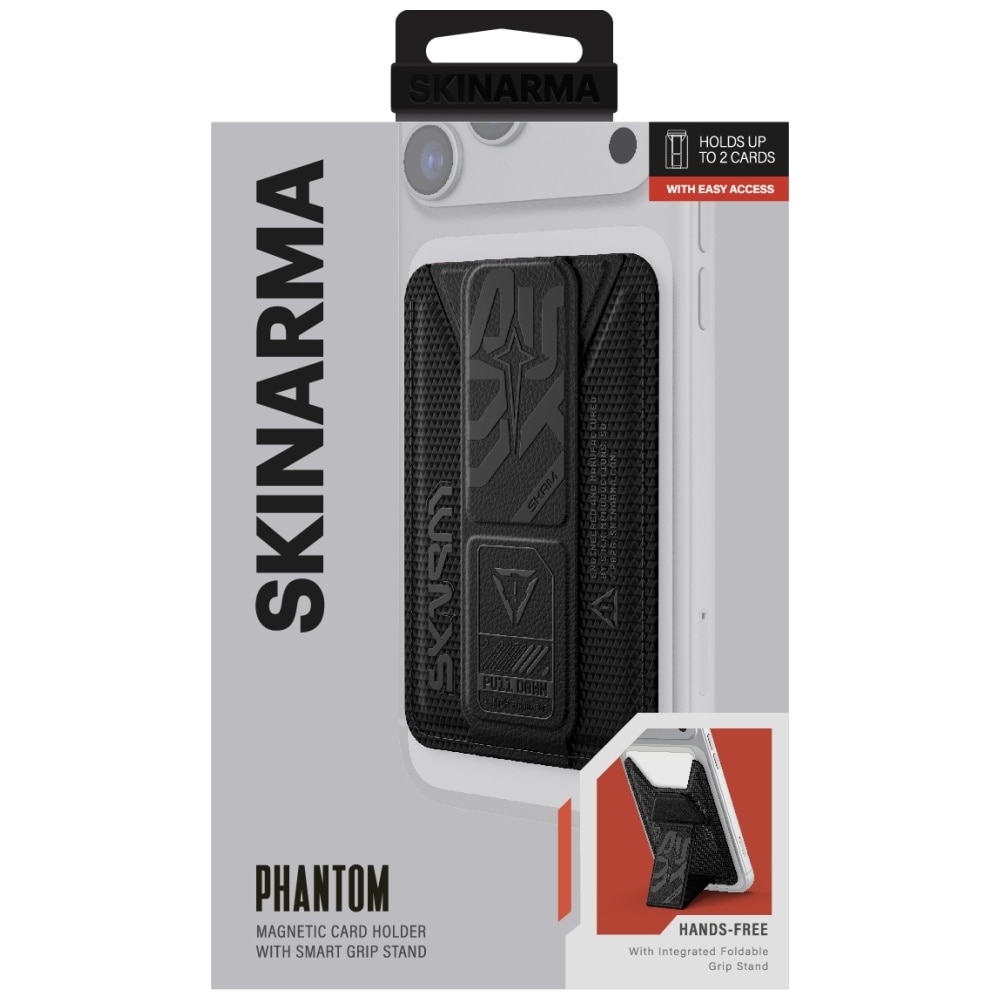 Portofel Skinarma Kado Phantom cu Stand, Compatibil MagSafe, Negru