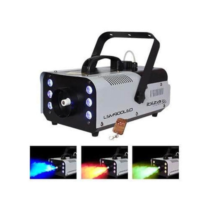 Masină de fum, Tea Sports, 900W, LED-uri 6x3W, DMX, 410x250x230mm