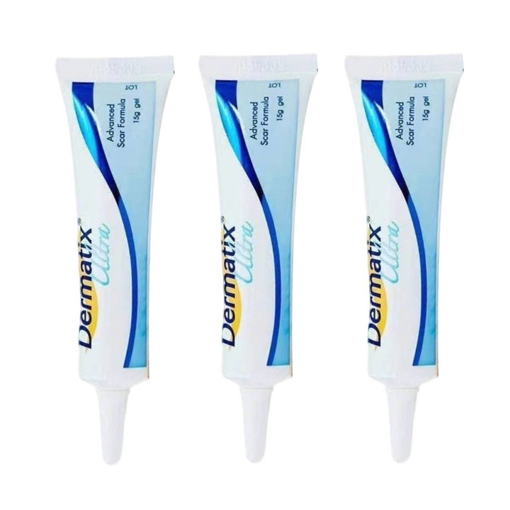 Dermatix Ultra sebcsökkentő krém, aranyosodások és égési sérülések enyhítése, 15 g x3