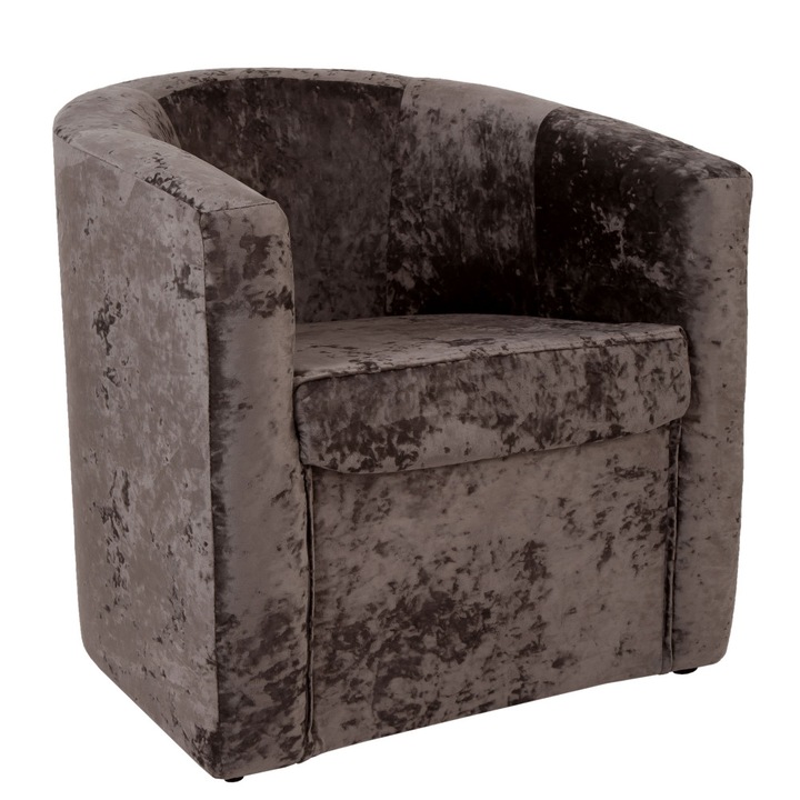 Fotoliu Olga - stofa E60 - maro