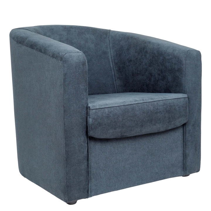 Fotoliu Tudor - stofa K17 - albastru