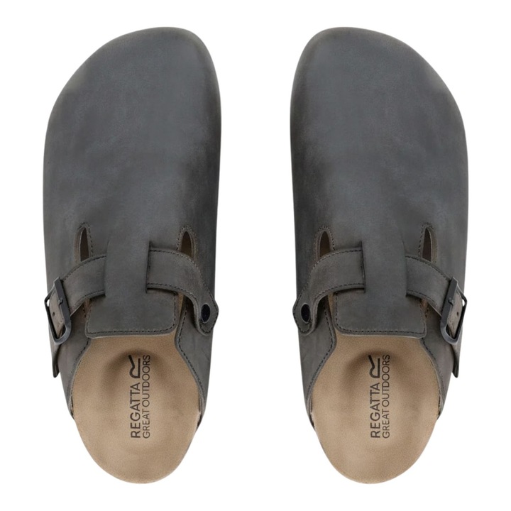 Papuci barbati Regatta, gri, sintetic, 42 EU