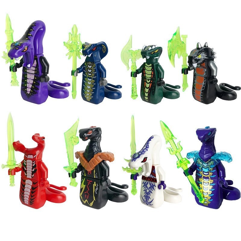 Set 48 Figurine Ninjago, Fokelyi, Plastic, Multicolor - eMAG.ro