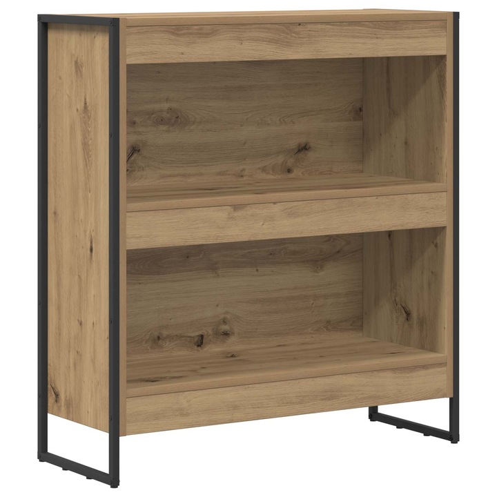 Dulap pentru carti vidaXL, Stejar artizanal 80 x 30 x 155 cm