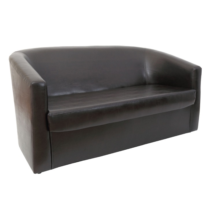 Canapea Tudor imitatie piele - wenge 21835