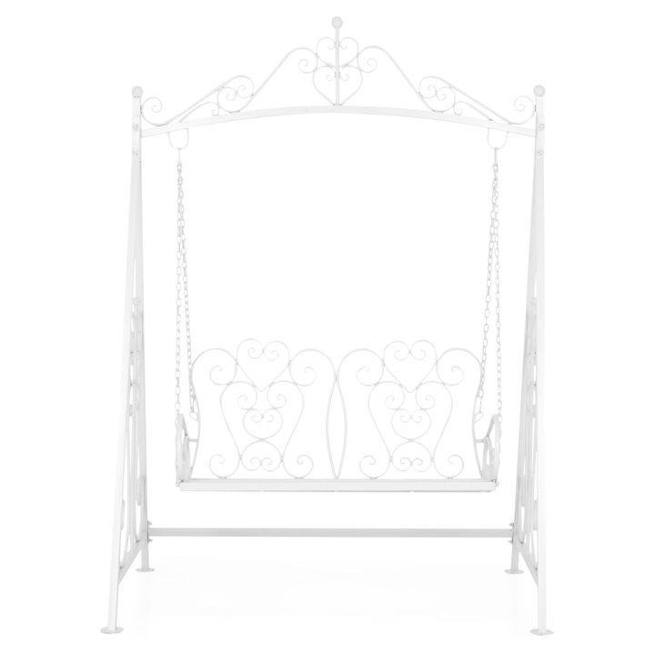 Leagan dublu gradina/terasa, Maison Mex VIENNA, L.116 l.163 H.237 cm, alb