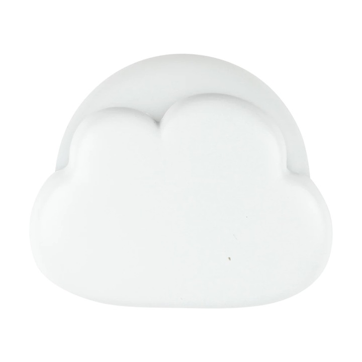 LED Felhő Éjszakai Lámpa, Benson, USB Tölthető, Meleg és Fehér Fény, Bézs, 9.4x8.7x6.7cm