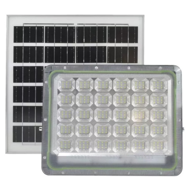 Соларен LED прожектор MIKITA 300W, водоустойчив, дистанционно управление, бял, 320x55x240mm