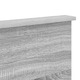 Tablie cap cu headboard vidaXL, Gri Sonoma 150 cm Lemn compozit