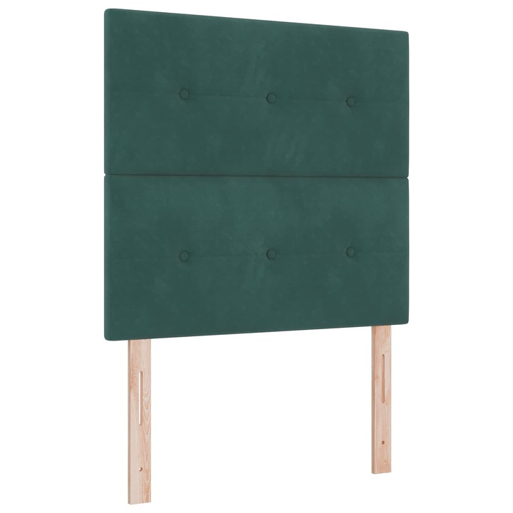 Tablie LED vidaXL, verde, 100x7x128cm, din poliester și lemn masiv de pin, textil ușor de întreținut, înălțime ajustabilă