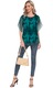 Bluza dama COSSEN, maneci transparente 3/4, verde, L