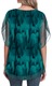 Bluza dama COSSEN, maneci transparente 3/4, verde, L