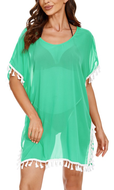 Strandruha, COSSEN, sifon, zöld, XL