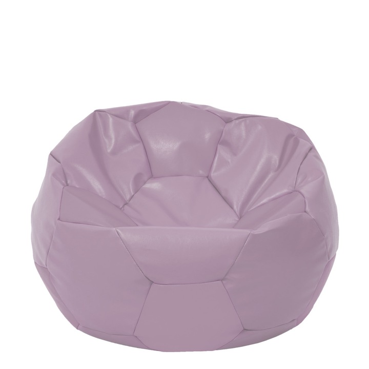 Fotoliu puf Extra Ball - imitatie piele - mov