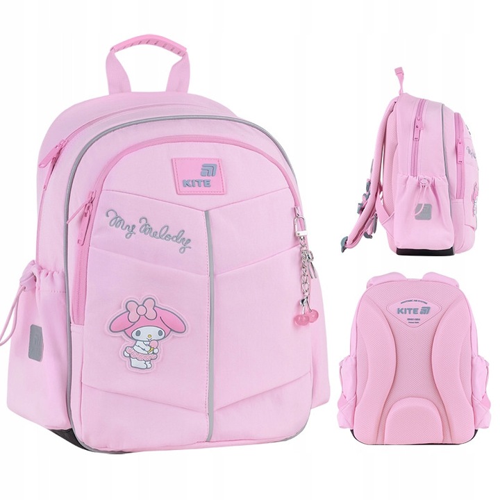 Ghiozdan scolar ortopedic pentru fete clasele 1–3, roz, My Melody, Kite
