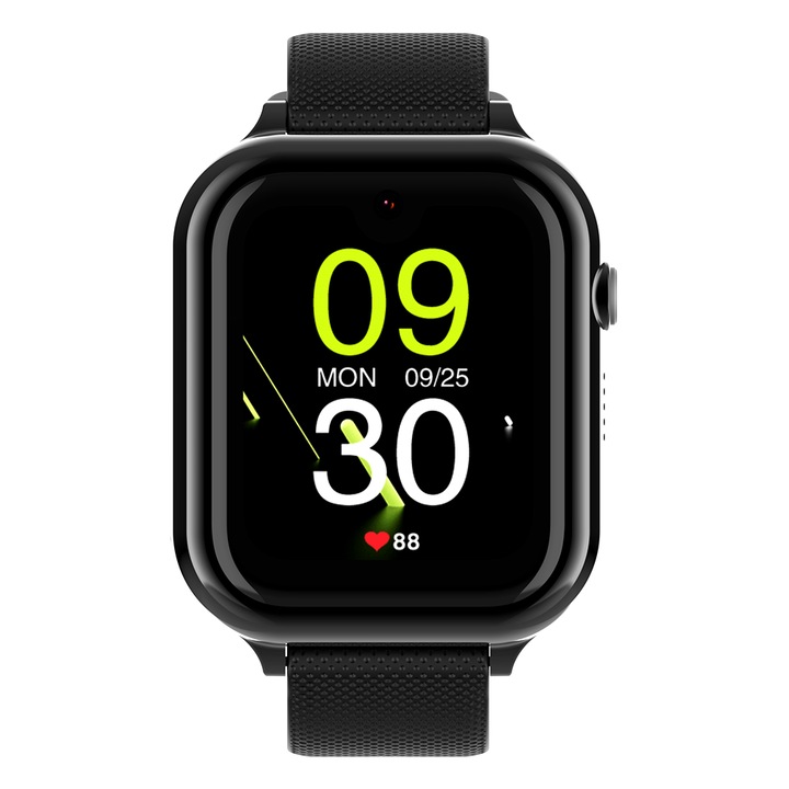 Wonlex KT38 gyermek okosóra, fekete, GPS helymeghatározással, videóhívással, vízálló és kémfigyeléssel