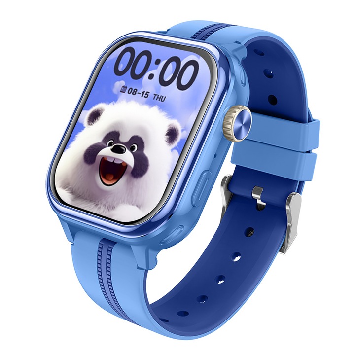 Wonlex KT39 okosóra gyerekeknek, kék, GPS helymeghatározással, videóhívással, vízálló és kémfigyeléssel