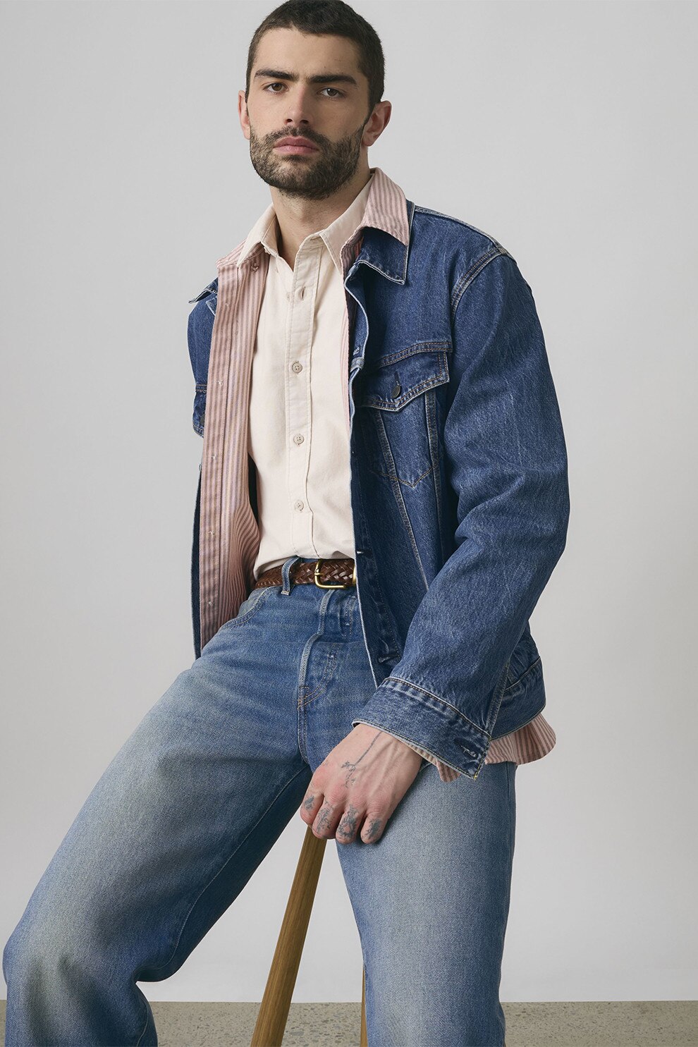 Levi's, Blugi cu croiala ampla, Albastru, W34-L32