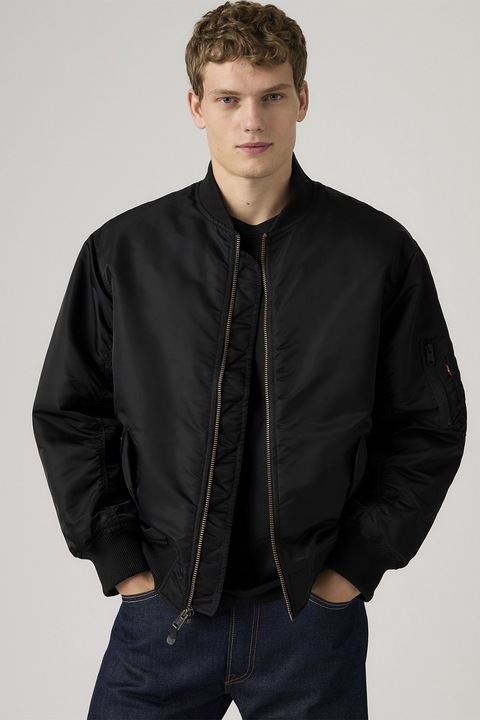 Levi's, Jacheta bomber relaxed fit MA-1, Negru