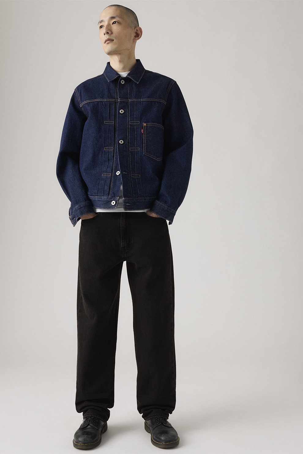 Levi's, Blugi lejeri cu croiala dreapta 568®, Negru, W32-L32