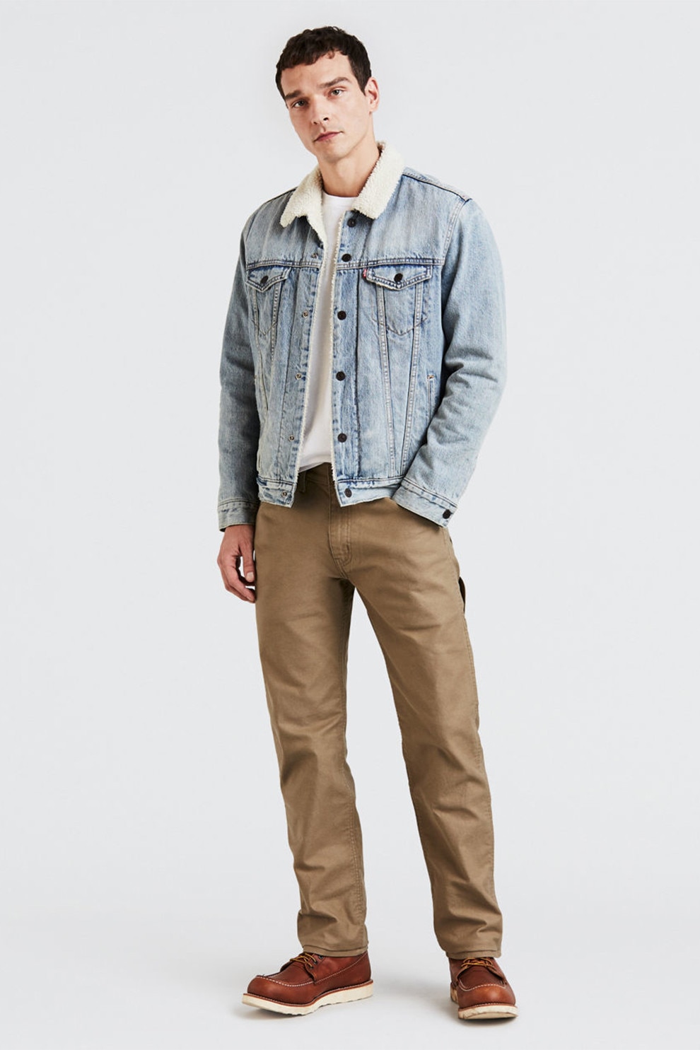 Levi's, Pantaloni regular fit Utility 505™, Bej, W32-L32