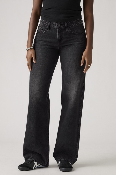 Levi's, Blugi relaxed-fit cu aspect decolorat, Albastru ultramarin