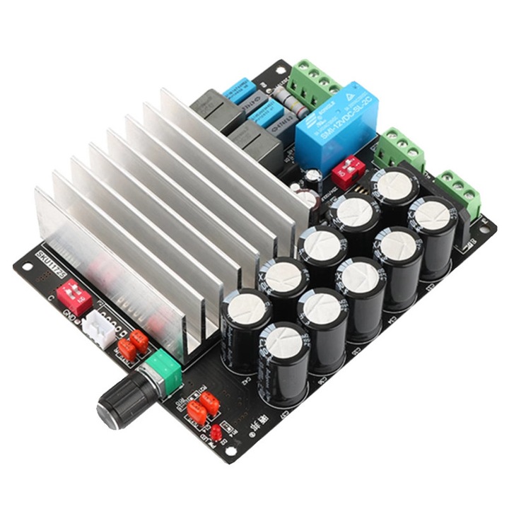 Sztereó audio erősítő 2x210W TDA8954-gyel, D osztály, AC 24V
