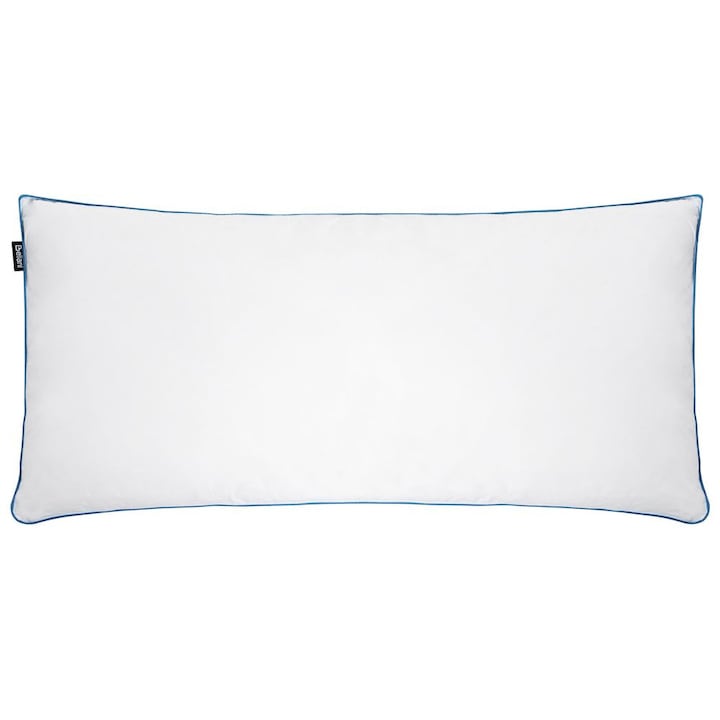 Perna pentru pat Aneto Jos Pene si puf de rata 40 x 80 cm Alb