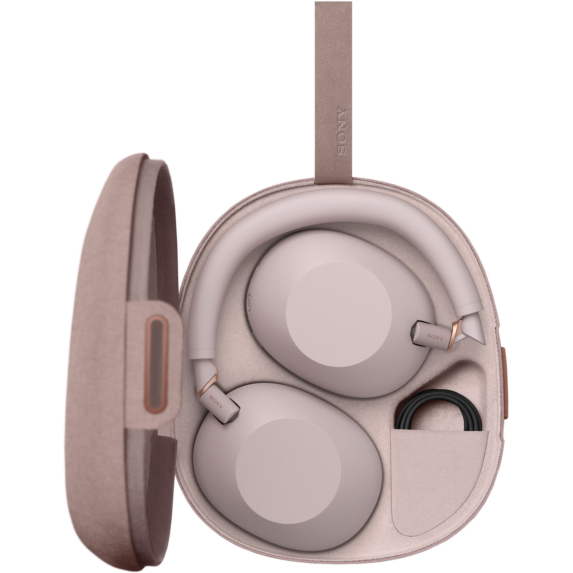 Casti Sony Roz Casti Over the Ear Sony WH-1000XM6P, Wireless, Bluetooth, Hi-Res Audio ...