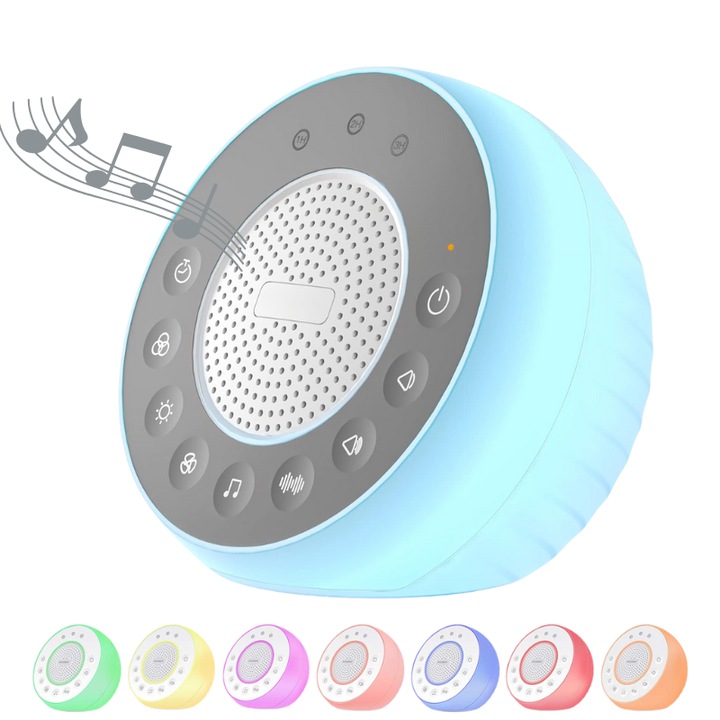 Dispozitiv de sunete albe Kidizi W05, 31 sunete, 8 culori, memorie, 12x8cm