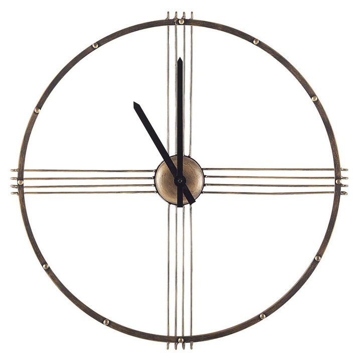 Ceas de perete Ascona 64 cm Metal Auriu