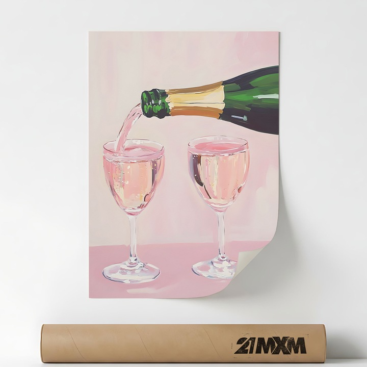 Poster Decorativ Tematica Bar & Cocktail - 'Bar 49', Material Textil, 21MXM, A4 (21 x 29.7 cm), Fara Rama