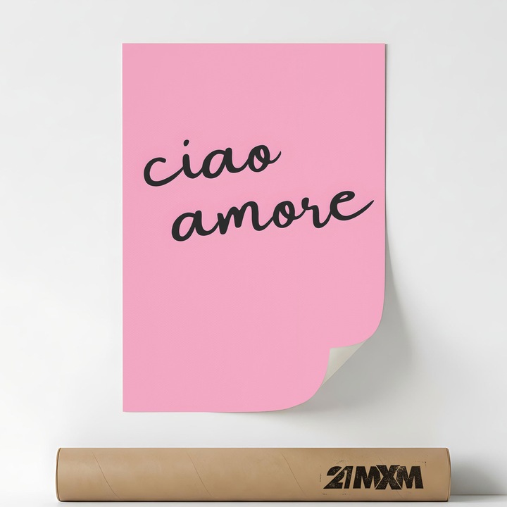 Poster Decorativ Tematica Bar & Cocktail - 'Bar 384', Material Textil, 21MXM, A4 (21 x 29.7 cm), Fara Rama