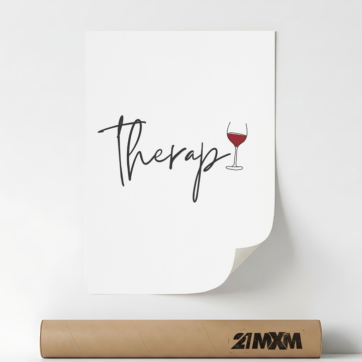 Poster Decorativ Tematica Bar & Cocktail - 'Bar 385', Material Textil, 21MXM, A4 (21 x 29.7 cm), Fara Rama