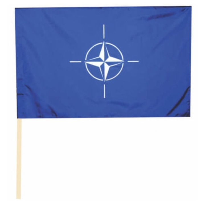 Steag NATO textil 100% poliester, bat de plastic, dimensiune 45 x 30 cm, set 5 bucati
