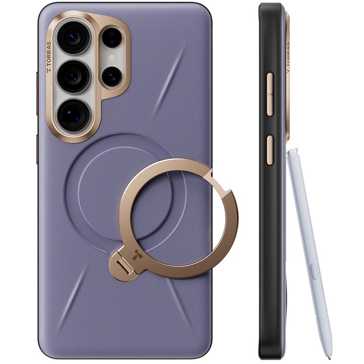 Husa pentru Samsung Galaxy S26 Ultra - Torras QPRO Leather Series - Dark Purple
