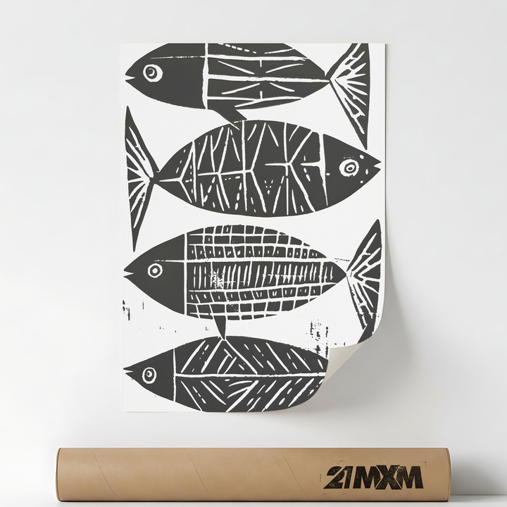 Poster Decorativ Tematica Bar & Cocktail - 'Bar 589', Material Textil, 21MXM, A3 (29.7 x 42 cm), Fara Rama