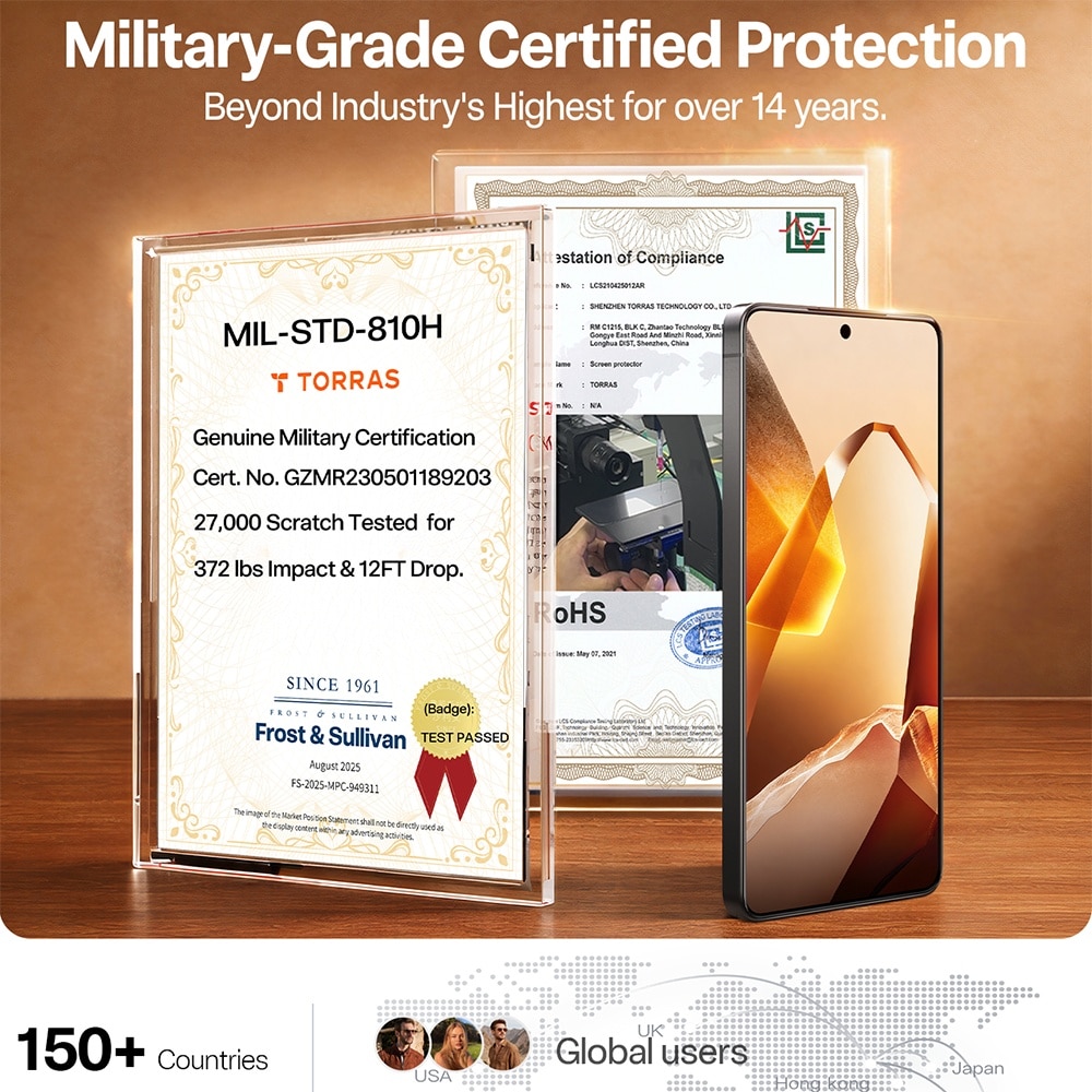 Folie pentru Samsung Galaxy S26 Ultra - Torras GlassGo Install Master - Clear