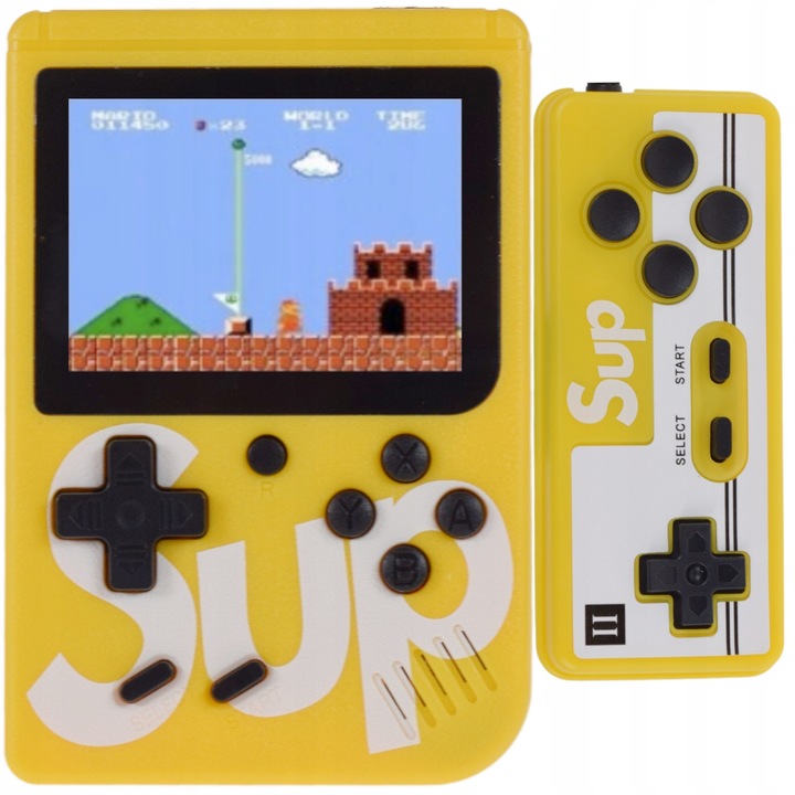 Set Consola Portabilă 400 în 1, SklepLolki, Ecran Colorat HD 3", Baterie Li-Ion, Multicolor