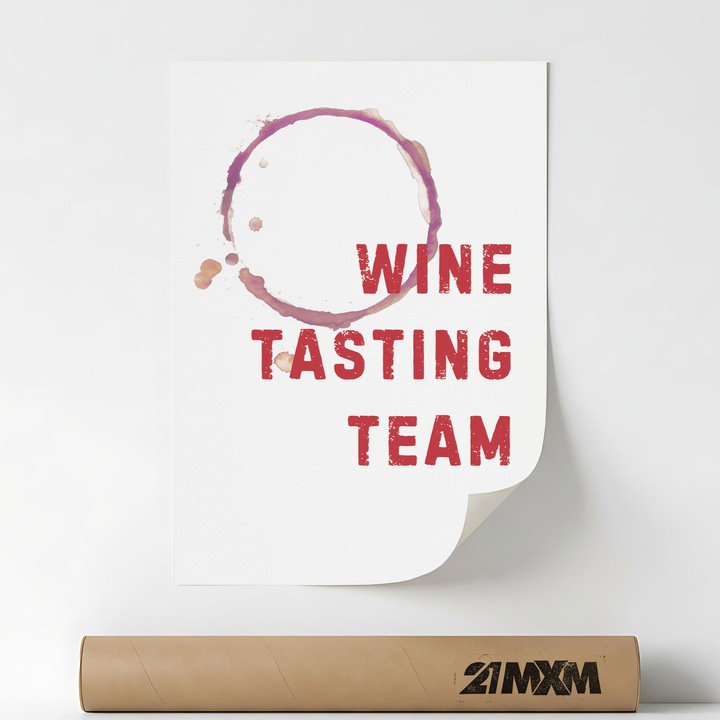 Poster Decorativ Tematica Bar & Cocktail - 'Bar 615', Material Textil, 21MXM, A4 (21 x 29.7 cm), Fara Rama