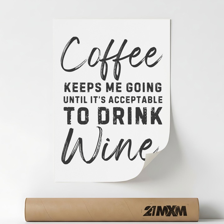 Poster Decorativ Tematica Bar & Cocktail - 'Bar 624', Material Textil, 21MXM, 30 x 40 cm, Fara Rama