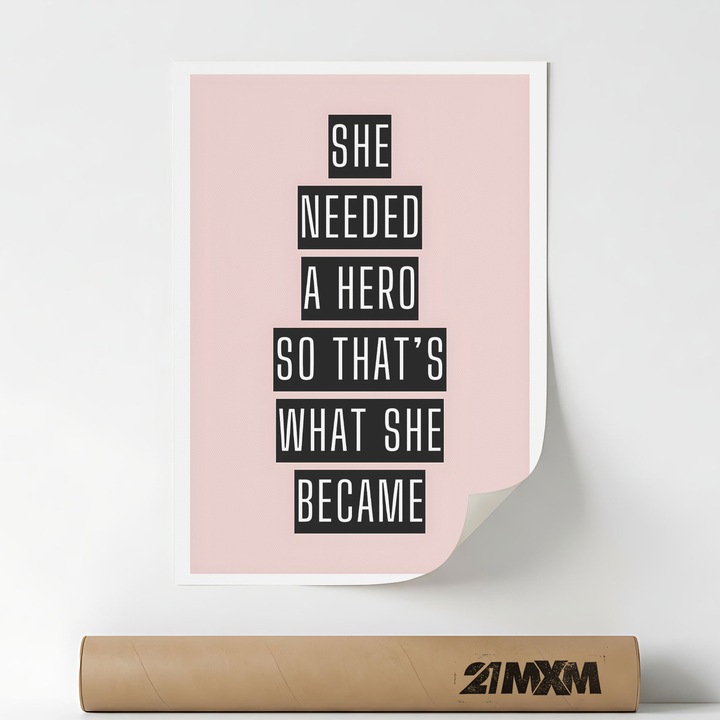 Poster Decorativ Tematica Bar & Cocktail - 'Bar 645', Material Textil, 21MXM, A4 (21 x 29.7 cm), Fara Rama