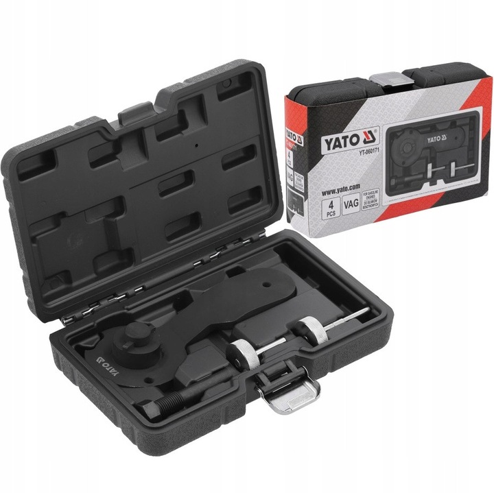 Set blocaje distributie, Yato, pentru motoare VAG 1.2 si 1.4 TSI/TFSI, 4 piese, otel carbon