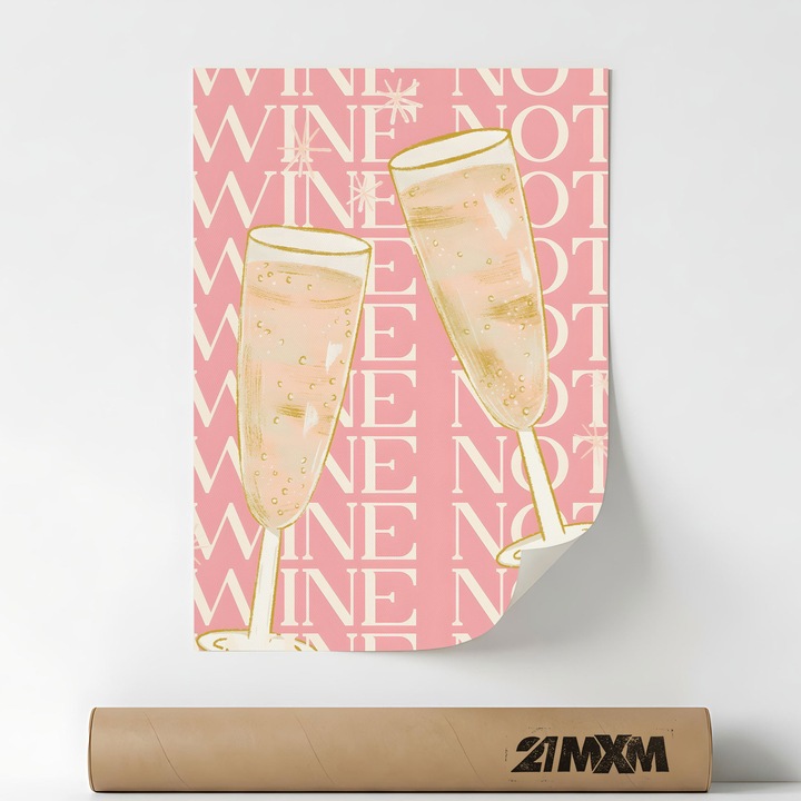 Декоративен постер на тема бар и коктейли - 'Bar 670', текстилен материал, 21MXM, A3 (29.7 x 42 cm), без рамка