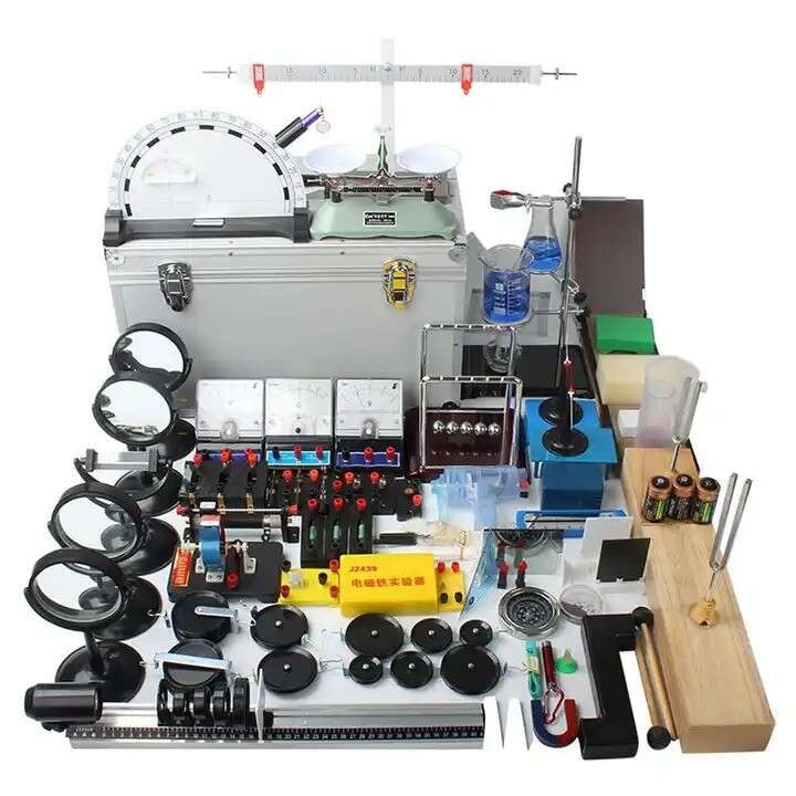 Kit Educational Tetea, Set complet de Fizica, trusa de laborator cu instrumente si accesorii pentru experimente