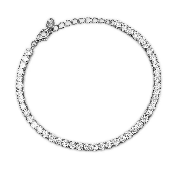 Bratara Tennis argint 925, lungime 16+, cristale 3mmdwqf