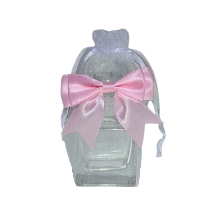 Sticluta mir pentru botez, ambalata in saculet cu fundita, 50 ml Mini Junior ST0502R, Alb