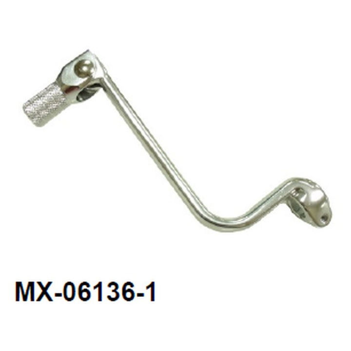 Maneta schimbator viteze, PSYCHIC, aluminiu anodizat, argintie, pentru Kawasaki KLX 110 '05-'11, Suzuki DRZ 110 '05-'08